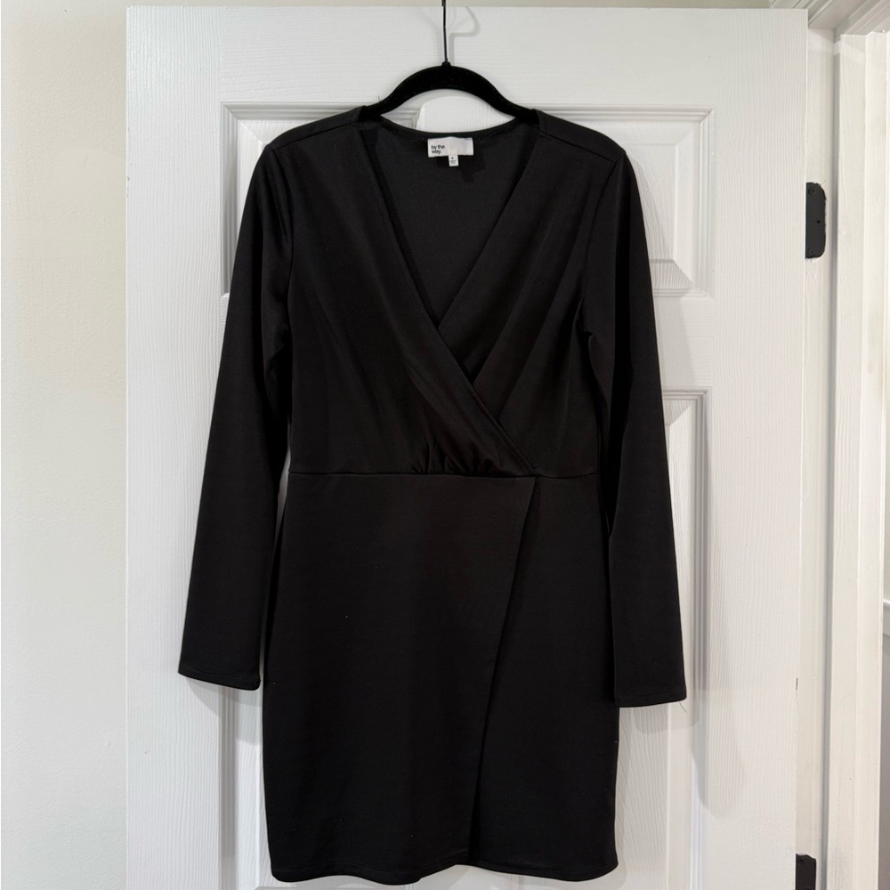 by the way. Classic Black Long Sleeve Dress